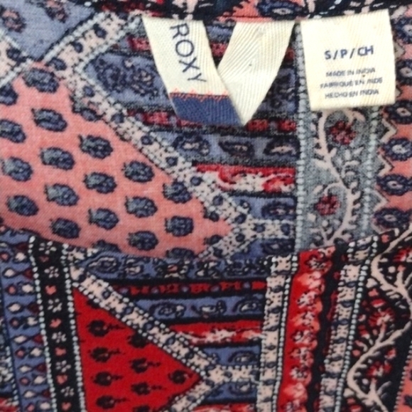 Roxy Sweetness Seas Dress Long Sleeve Tiered Size Small - Picture 3 of 5